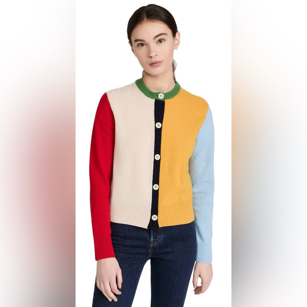 ALEX MILL FRANCIS COLOR BLOCK CARDIAN SIZE small